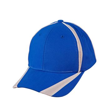 Winning Spirit Brushed Cotton Twill Baseball Cap With “X” Contrast Stripe