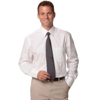 Winning Spirit Men’s Fine Twill Long Sleeve Shirt