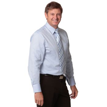 Winning Spirit Men’s CVC Oxford Long Sleeve Shirt