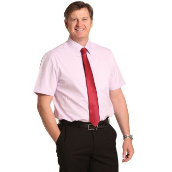 Winning Spirit Men’s CVC Oxford Short Sleeve Shirt