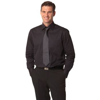 Winning Spirit Men’s Dobby Stripe Long Sleeve Shirt