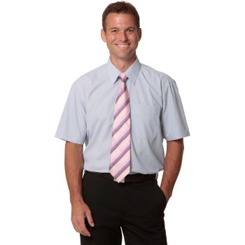 Winning Spirit Men’s Mini Check Short Sleeve Shirt