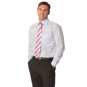 Winning Spirit Men’s Mini Check Premium Cotton Long Sleeve Shirt