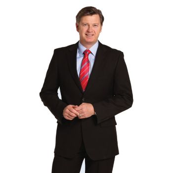 Winning Spirit Men’s Wool Blend Stretch Two Buttons Jacket