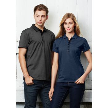 Biz Collection Mens Shadow Polo