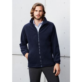 Biz Collection Mens Plain Micro Fleece Jacket