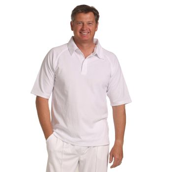 Winning Spirit Men’s TrueDry® Mesh Knit Short Sleeve Cricket Short Sleeve Polo