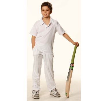 Winning Spirit Kids’ TrueDry® Mesh Knit Short Sleeve Cricket Short Sleeve Polo
