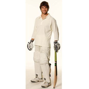 Winning Spirit Men’s TrueDry® Mesh Knit Short Sleeve Cricket 3/4 Sleeve Polo