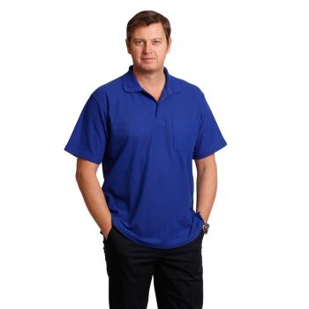 Winning Spirit Poly/Cotton Pique Pocket Short Sleeve Polo