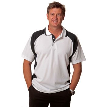 Winning Spirit Men’s CoolDry® Mini Waffle Short Sleeve Polo