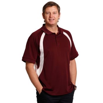 Winning Spirit Men’s CoolDry® Mesh Contrast Short Sleeve Polo