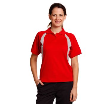Winning Spirit Ladies’ CoolDry® Mesh Contrast Short Sleeve Polo