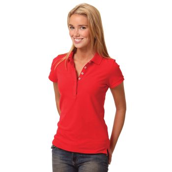 Winning Spirit Ladies’ TrueDry® Solid Colour Short Sleeve Pique Polo