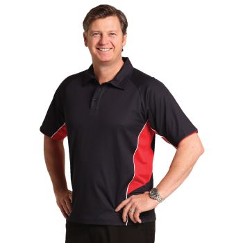 Winning Spirit Men’s TrueDry® Tri-colour, Short Sleeve Polo