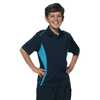 Winning Spirit Kid's CoolDry® Short Sleeve Contrast Polo