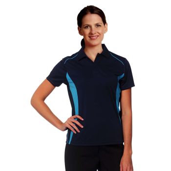 Winning Spirit Ladies' CoolDry® Short Sleeve Contrast Polo