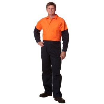 Winning Spirit Men’s Regular Size, Cotton Drill Coverall