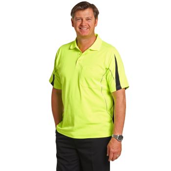 Winning Spirit Men’s TrueDry® Hi-Vis Polo with Reflective Piping