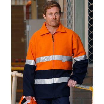 Winning Spirit Hi-Vis Two Tone Bluey Safety Jacket with 3M