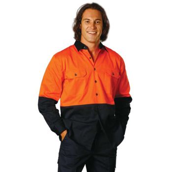 Winning Spirit High Visibility Long Sleeve Work Shirt