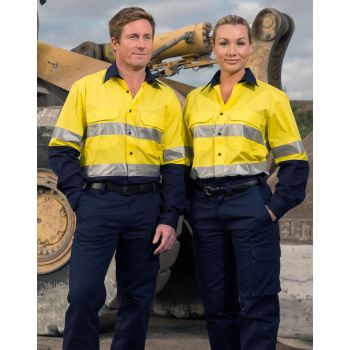 AIWX Hi-Vis Cotton Rip-Stop L/S Shirt 3M Tape