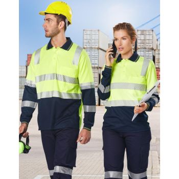 AIWX Biomotion Segmented Truedry L/S Safety Polo