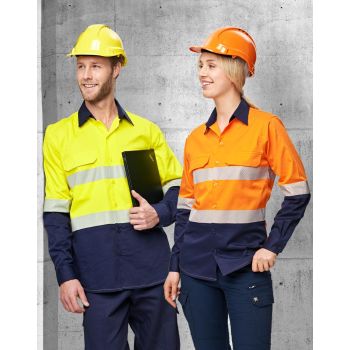 AIWX Hi-Vis Cool-Breeze Safety L/S Shirt (Segmented Tape)