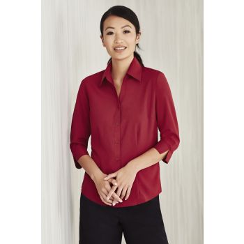 Ladies Plain Oasis 3/4 Sleeve Shirt