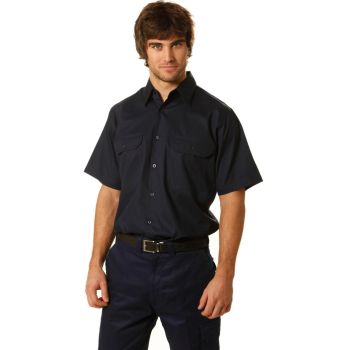 Winning Spirit Cotton Drill Short Sleeve Work Shirt
