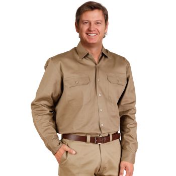 Winning Spirit Cotton Drill Work Shirt