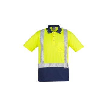 Syzmik Hi Vis Spliced Polo - Short Sleeve Shoulder Taped