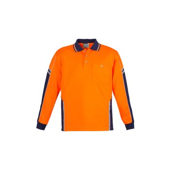 Syzmik Mens Hi Vis Squad Polo - Long Sleeve
