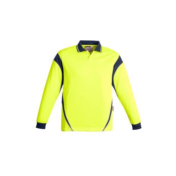 Syzmik Mens Hi Vis Aztec Polo - Long Sleeve