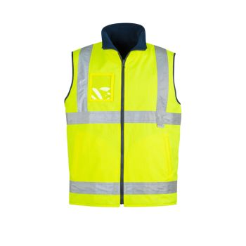 Syzmik Mens Hi Vis Lightweight Fleece Lined Vest