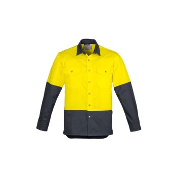 Syzmik Mens Hi Vis Spliced Industrial Shirt
