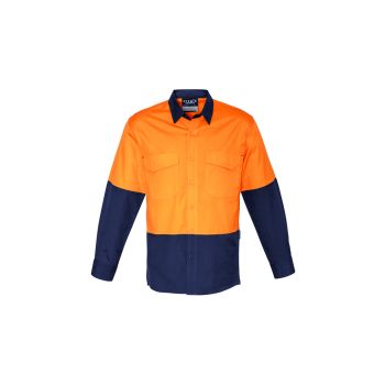 Syzmik Mens Hi Vis Spliced Rugged Shirt