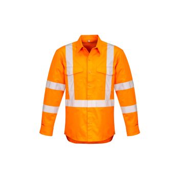 Syzmik Mens Hi Vis X Back Taped Shirt