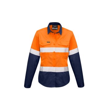 Syzmik Womens Rugged Cooling Taped Hi Vis Spliced Shirt
