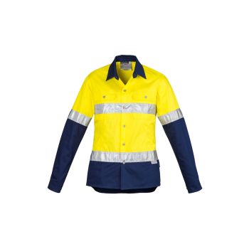Syzmik Womens Hi Vis Spliced Industrial Shirt - Hoop Taped