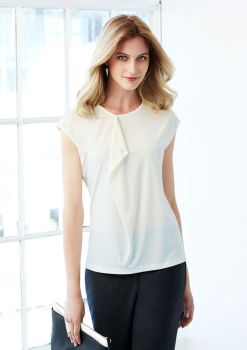Biz Collection Ladies Mia Pleat Knit Top
