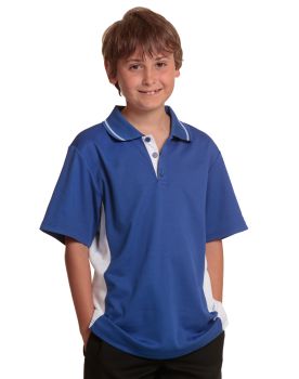 Winning Spirit Kid’s TrueDry® Contrast Short Sleeve Polo