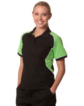 Winning Spirit Ladies' TrueDry® Tri-colour Short Sleeve Pique Polo
