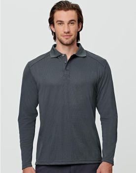 Winning Spirit Men's Bamboo Charcoal L/S Polo
