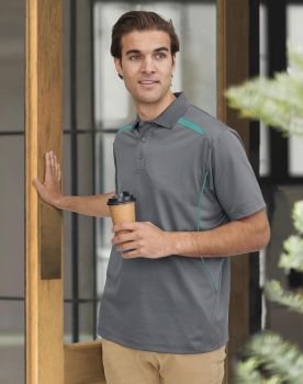 Winning Spirit Men's Sustainable Poly/Cotton Contrast S/S Polo